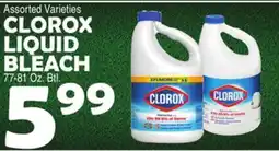 Bravo Supermarkets CLOROX LIQUID BLEACH offer