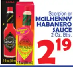 Bravo Supermarkets MCiLHENNY HABANERO SAUCE offer