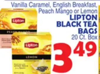 Bravo Supermarkets LIPTON BLACK TEA BAGS offer