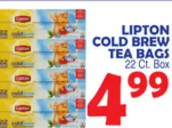 Bravo Supermarkets LIPTON COLD BREW TEA BAGS offer