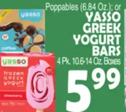 Bravo Supermarkets YASSO GREEK YOGURT BARS offer