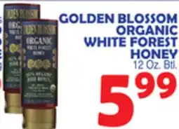 Bravo Supermarkets GOLDEN BLOSSOM ORGANIC WHITE FOREST HONEY offer