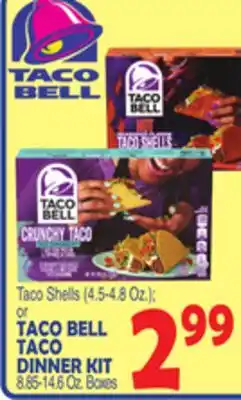 Bravo Supermarkets TACO BELL TACO DINNER KIT offer