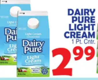 Bravo Supermarkets DAIRY PURE LIGHT CREAM offer