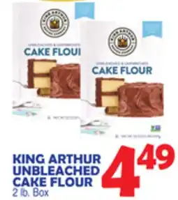 Bravo Supermarkets KING ARTHUR UNBLEACHED CAKE FLOUR offer