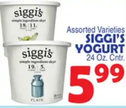 Bravo Supermarkets SIGGI'S YOGURT offer