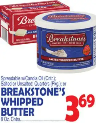 Bravo Supermarkets BREAKSTONE'S WHIPPED BUTTER offer