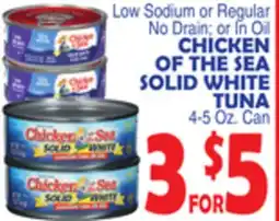 Bravo Supermarkets CHICKEN OF THE SEA SOLID WHITE TUNA offer