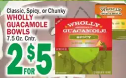 Bravo Supermarkets WHOLLY GUACAMOLE BOWLS offer