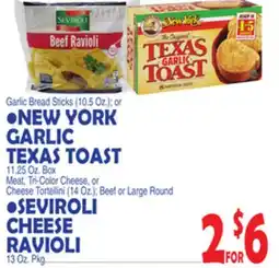 Bravo Supermarkets NEW YORK GARLIC TEXAS TOAST 11.25 Oz offer