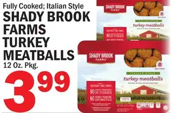 Bravo Supermarkets SHADY BROOK FARMS TURKEY MEATBALLS offer