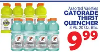 Bravo Supermarkets GATORADE THIRST QUENCHER offer