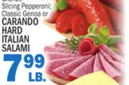 Bravo Supermarkets CARANDO HARD ITALIAN SALAMI offer