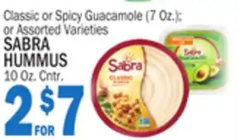 Bravo Supermarkets SABRA HUMMUS 10 Oz. Cntr offer