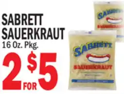 Bravo Supermarkets SABRETT SAUERKRAUT offer