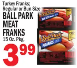 Bravo Supermarkets BALL PARK MEAT FRANKS offer