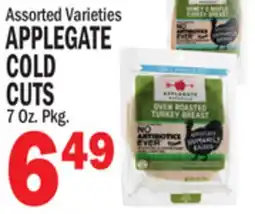 Bravo Supermarkets APPLEGATE COLD CUTS offer