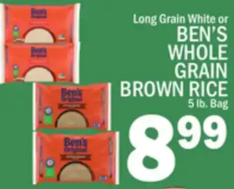 C Town BEN'S WHOLE GRAIN BROWN RICE offer