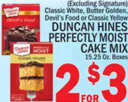 C Town DUNCAN HINES PERFECTLY MOIST CAKE MIX offer