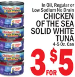 C Town CHICKEN OF THE SEA SOLID WHITE TUNA offer