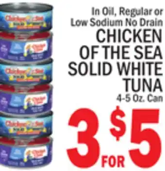 C Town CHICKEN OF THE SEA SOLID WHITE TUNA offer