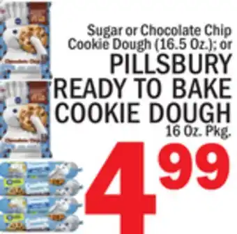 C Town PILLSBURY READY TO BAKE COOKIE DOUGH offer