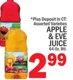 C Town APPLE & EVE JUICE offer