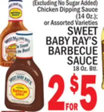 C Town SWEET BABY RAY'S BARBECUE SAUCE 18 Oz. Btl offer