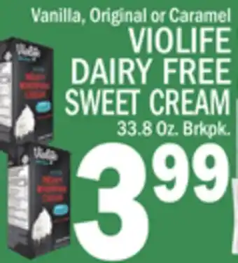 C Town VIOLIFE DAIRY FREE SWEET CREAM offer