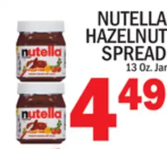 C Town NUTELLA HAZELNUT SPREAD offer