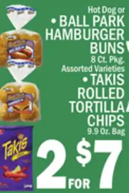 C Town BALL PARK HAMBURGER BUNS 8 Ct. Pkg offer