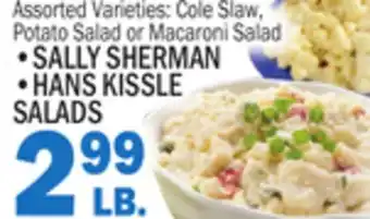 C Town SALLY SHERMAN, HANS KISSLE SALADS offer