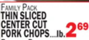 C Town THIN SLICED CENTER CUT PORK CHOPS offer