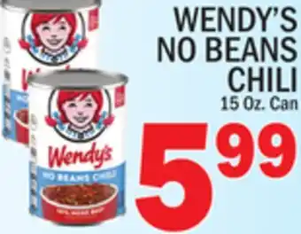 C Town WENDY'S NO BEANS CHILI offer