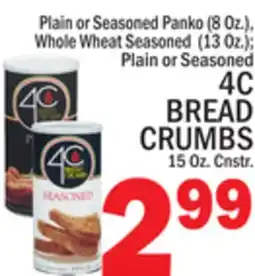 C Town 4C BREAD CRUMBS 15 Oz. Cnstr offer