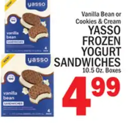 C Town YASSO FROZEN YOGURT SANDWICHES offer