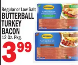 C Town BUTTERBALL TURKEY BACON offer