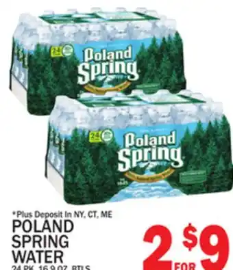 C Town POLAND SPRING WATER offer