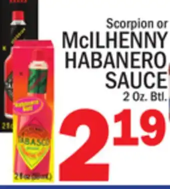 C Town McILHENNY HABANERO SAUCE offer