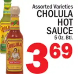 C Town CHOLULA HOT SAUCE offer