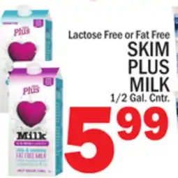 C Town SKIM PLUS MILK offer