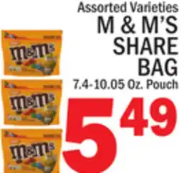 C Town M & M'S SHARE BAG offer