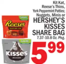 C Town HERSHEY'S KISSES SHARE BAG offer