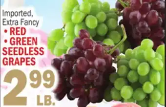 C Town RED, GREEN SEEDLESS GRAPES offer