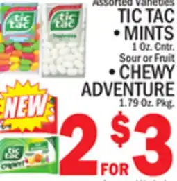 C Town TIC TAC MINTS 1 Oz. Cntr offer