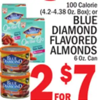 C Town BLUE DIAMOND FLAVORED ALMONDS 6 Oz. Can offer