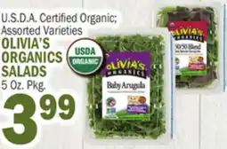 C Town OLIVIA'S ORGANICS SALADS offer