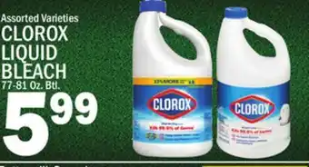 C Town CLOROX LIQUID BLEACH offer