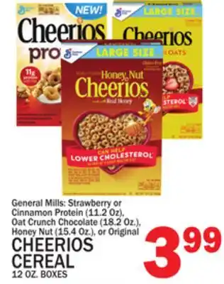 C Town GENERAL MILLS CHEERIOS CEREAL offer