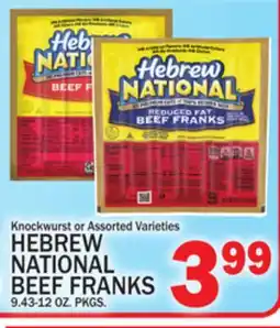 C Town HEBREW NATIONAL BEEF FRANKS offer